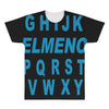 alphabet abc elemno All Over Men's T-shirt