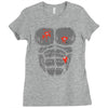 gunshot gorilla chest tee Ladies Fitted T-Shirt
