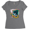 dragons by my side Women's Triblend Scoop T-shirt