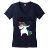 mom of the birthday girl Women's V-Neck T-Shirt