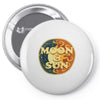 Moon and Sun Pin-back button