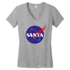 santa nasa Women's V-Neck T-Shirt