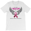 my hero is now my angel breast cancer awareness T-Shirt