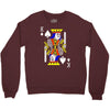 party king design funny humor cool graph baseball Crewneck Sweatshirt