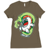 salmon likes wasabi Ladies Fitted T-Shirt