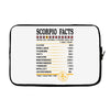 Scorpio Facts Zodiac Laptop sleeve
