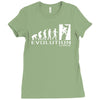 climbing ape to evolution climb indoor outdoor Ladies Fitted T-Shirt