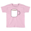 glass and coffee Toddler T-shirt