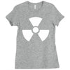 biohazard logo die cut vinyl Ladies Fitted T-Shirt