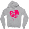 kawaii suki cute heart tee japanese kanji Zipper Hoodie