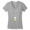 i drink and i know things beer Women's V-Neck T-Shirt