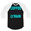 coffee books and rain 3/4 Sleeve Shirt
