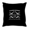 grumpy old men's club black Throw Pillow