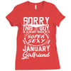 This Guy Is Taken By A Super Sexy January Girlfriend Ladies Fitted T-Shirt