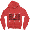 ugly super mario christmas Zipper Hoodie