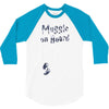 Muggle On Board Navy 3/4 Sleeve Shirt