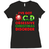 ocd obsessive christmas disorder Ladies Fitted T-Shirt