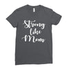 strong like mom Ladies Fitted T-Shirt