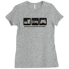 eat sleep game Ladies Fitted T-Shirt