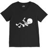 baby skeleton V-Neck Tee