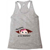 December Peeking Out Baby Girl in Spanish Racerback Tank
