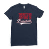 there's no crying in baseball Ladies Fitted T-Shirt