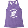 blow me for luck casino Racerback Tank