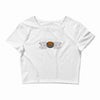 hockey mom rhinestone Crop Top