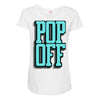 pop off pop up Maternity Scoop Neck T-shirt