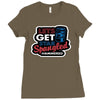 star spangled hammered Ladies Fitted T-Shirt