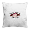 March Peeking Out Asian Baby Girl Throw Pillow