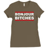 bonjour bitches Ladies Fitted T-Shirt