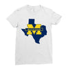 texas for michigan - limited edition Ladies Fitted T-Shirt