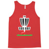disc golf frisbee leaning on target basket innova Tank Top
