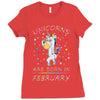 Unicorns are born in February Ladies Fitted T-Shirt