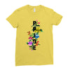 Pride Floral LGBT Colors Ladies Fitted T-Shirt