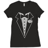 youth kids tuxedo Ladies Fitted T-Shirt