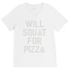 will squat for pizza V-Neck Tee