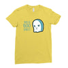 boo sheet Ladies Fitted T-Shirt