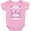 Never Underestimate The Strength Of A Hodgkins Cancer Warrior Baby Bodysuit