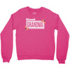 blessed grandma with flower white color Crewneck Sweatshirt