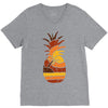 pineapple and beach V-Neck Tee