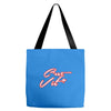 c'est la vie neon slogan Tote Bags
