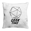 geek time Throw Pillow