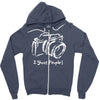 camera photographer Zipper Hoodie