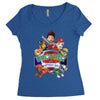 paw patrol birthday boy  brother Women's Triblend Scoop T-shirt
