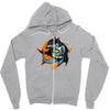 shark knight graphic Zipper Hoodie