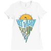 let the sea, set you free Ladies Fitted T-Shirt
