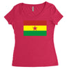ghana international support your country  sport flag Women's Triblend Scoop T-shirt