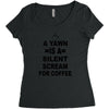 a yawn is a silent scream for coffeee Women's Triblend Scoop T-shirt